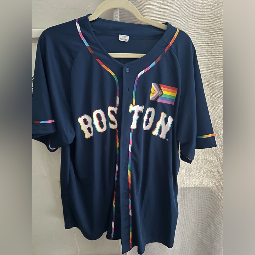 Pride Boston Red Sox Baseball Jersey